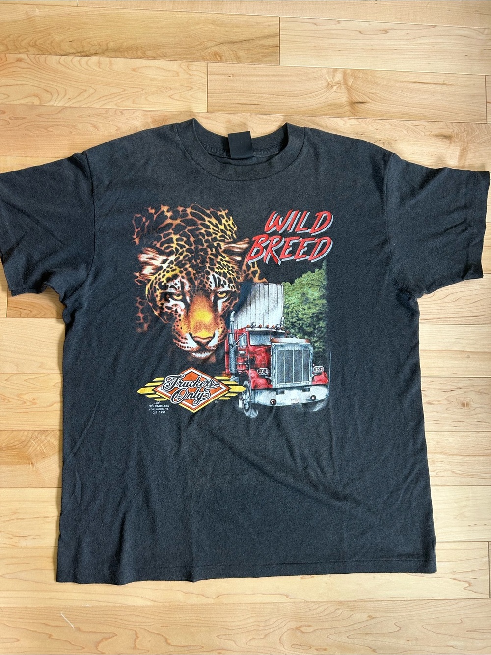 Truckers Only 3d Emblem- Wild Breed. 1991. Dysarts Truck Stop - Bangor, ME